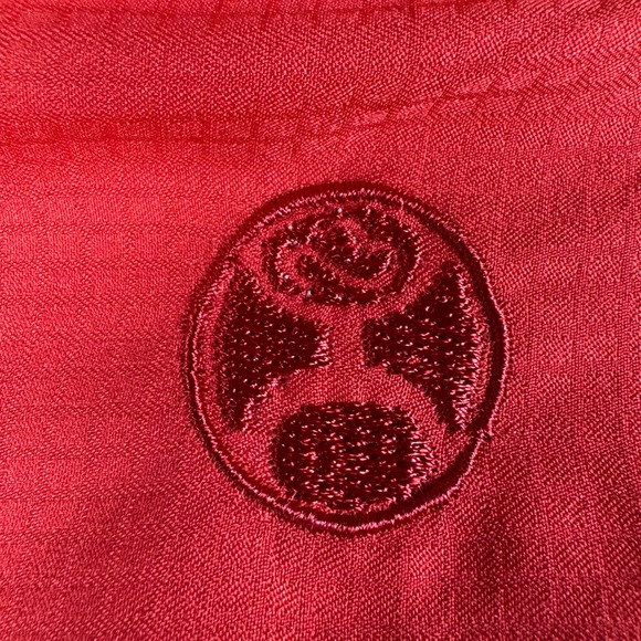 HOOEY HABITAT Men's Western Snap Button Long Sleeve‎ Shirt Size S Red - Picture 14 of 16